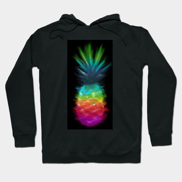 Rainbow Pineapple Hoodie by maxcode